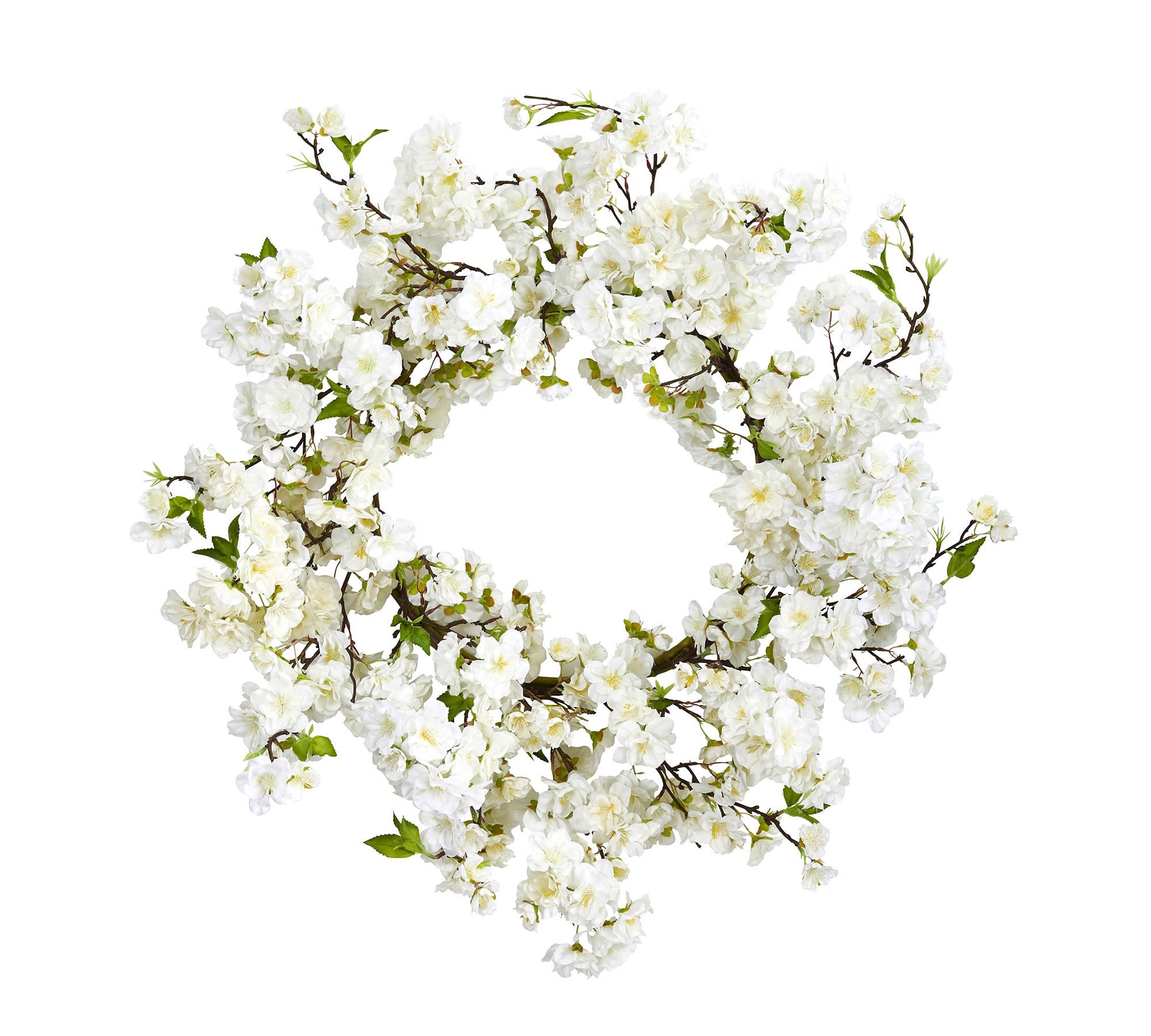 Faux Cherry Blossom Wreath