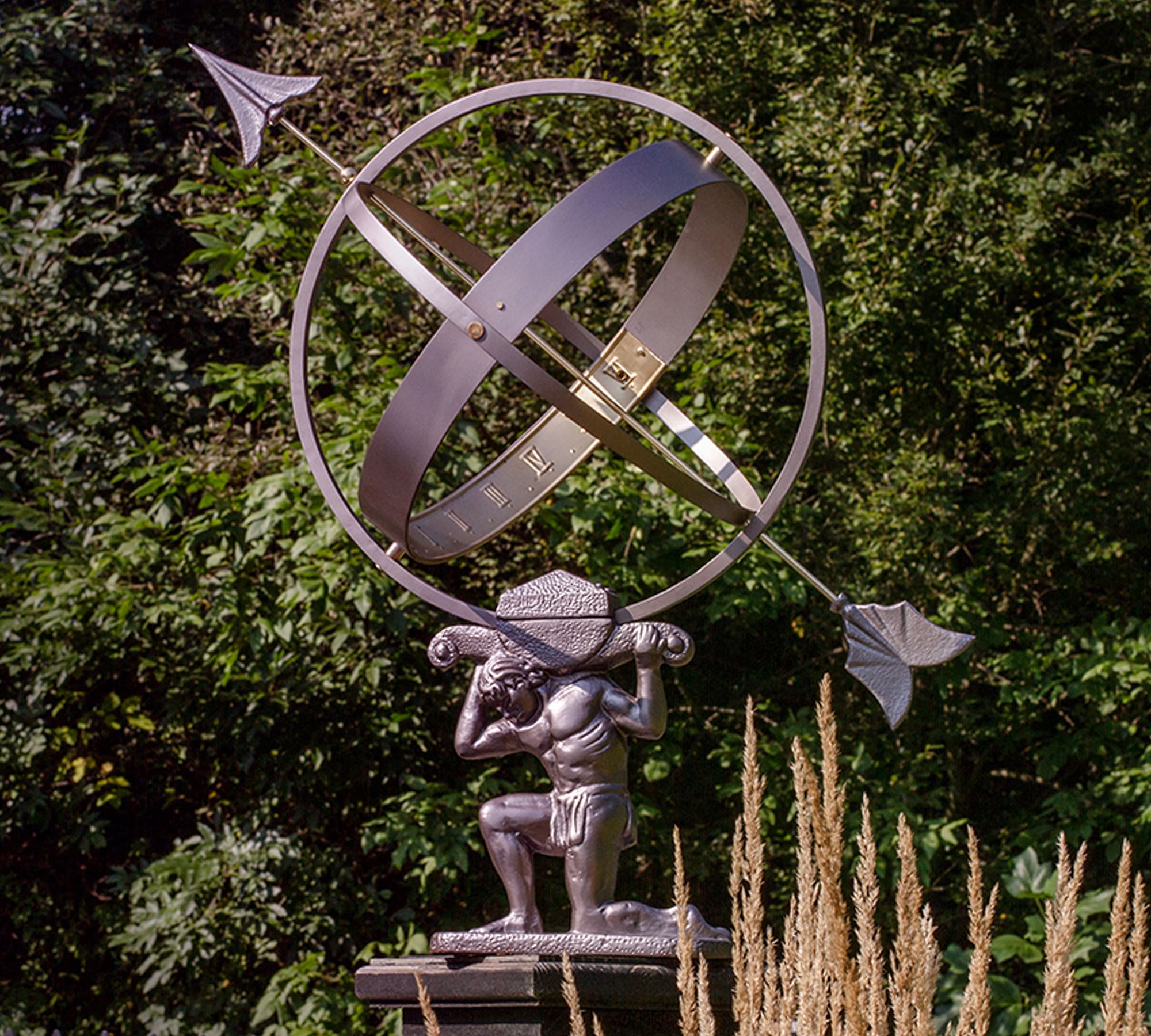 Atlas Armillary Sundial - Brass