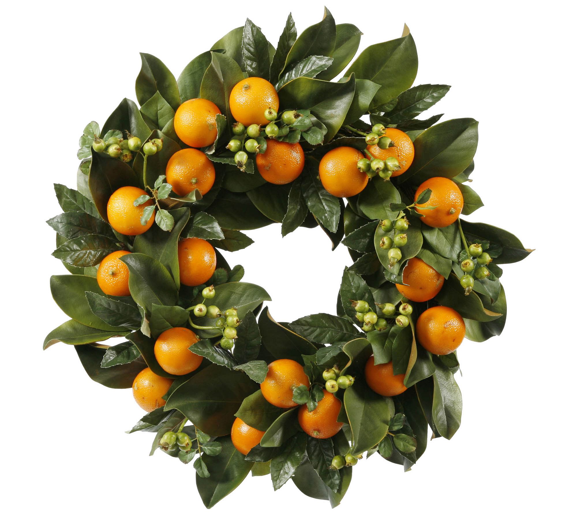 Faux Orange Wreath