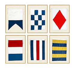 Framed Nautical Flags