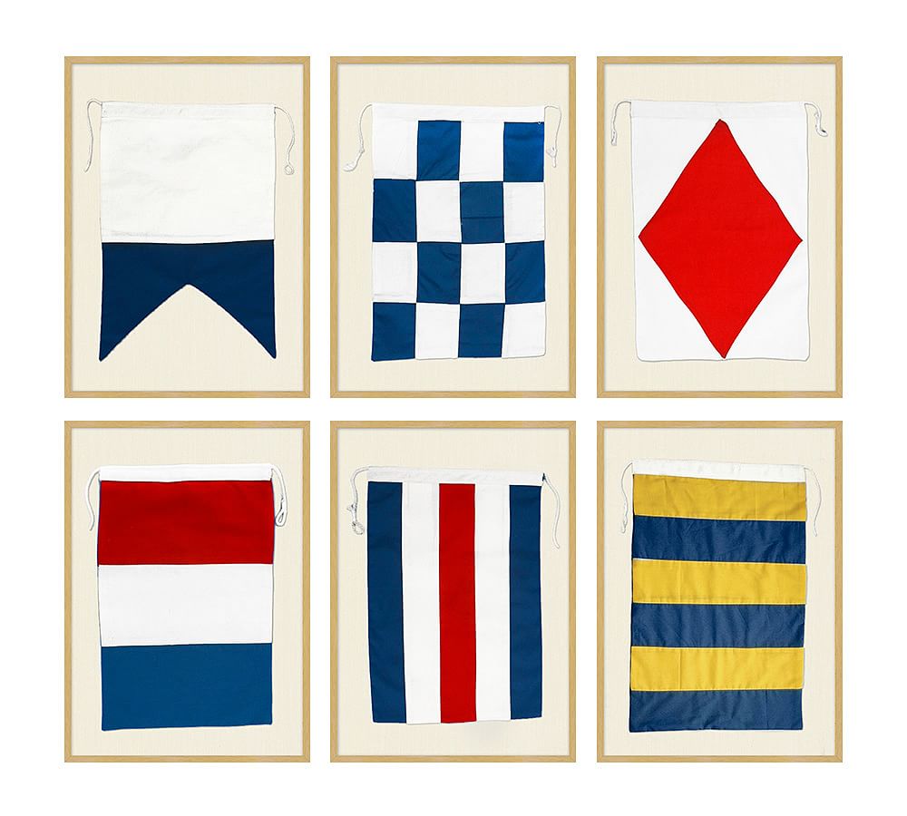 Framed Nautical Flags