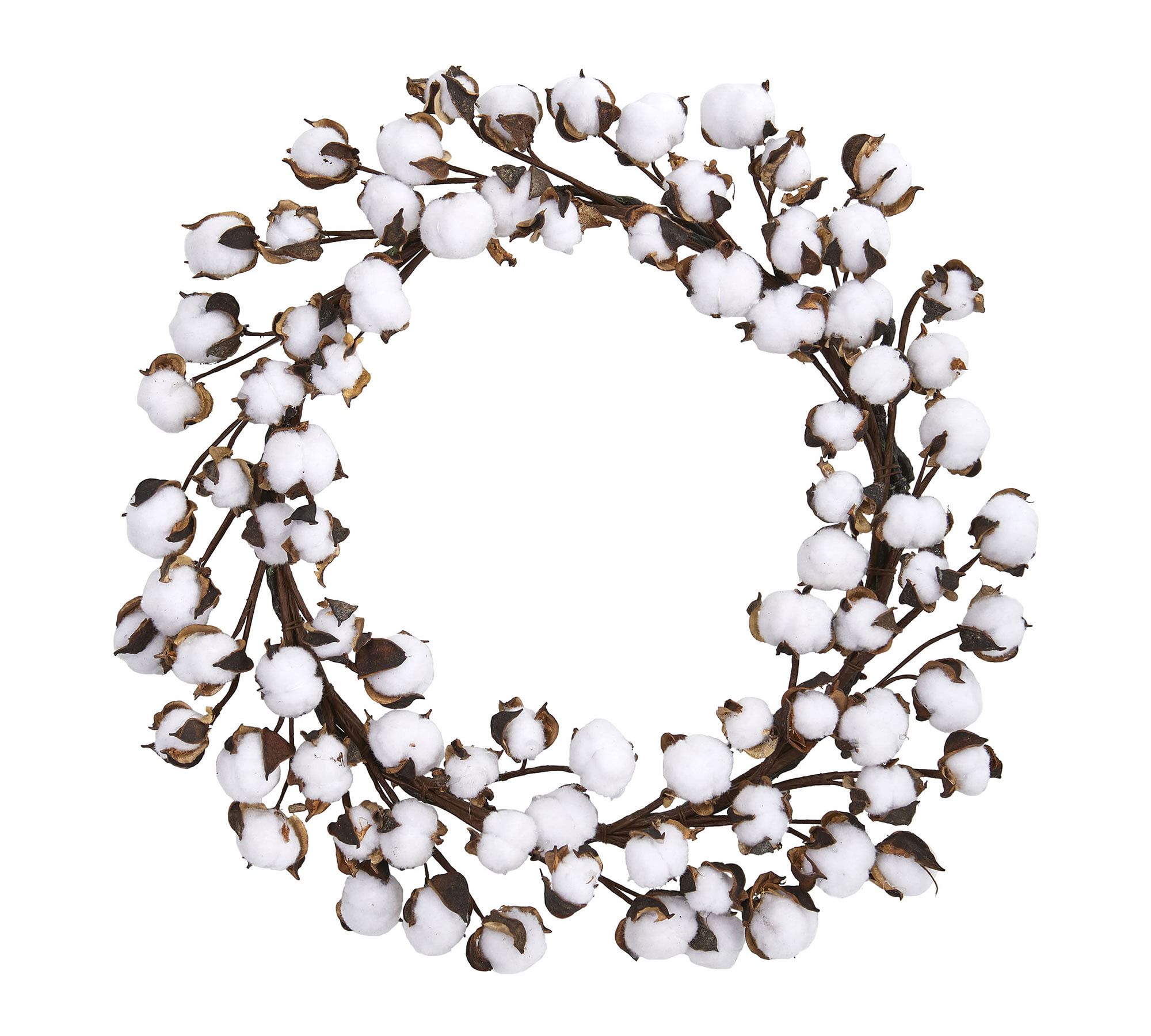 Faux Cotton Ball Wreath