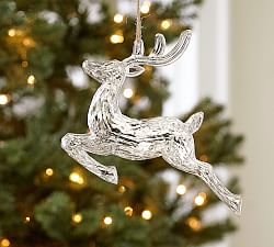 Acrylic Mirrored Reindeer Ornament