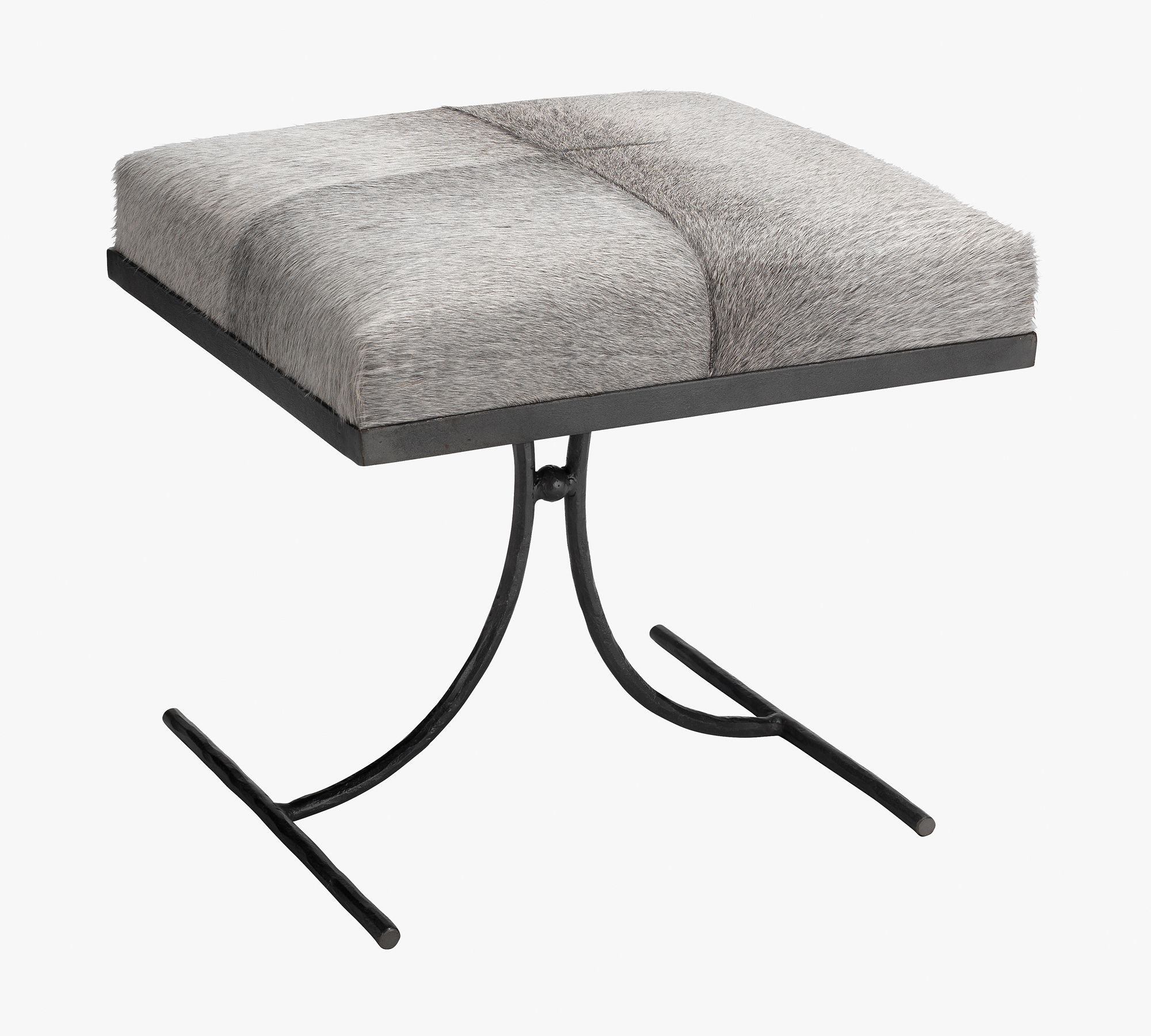 Orson Hair on Hide Stool