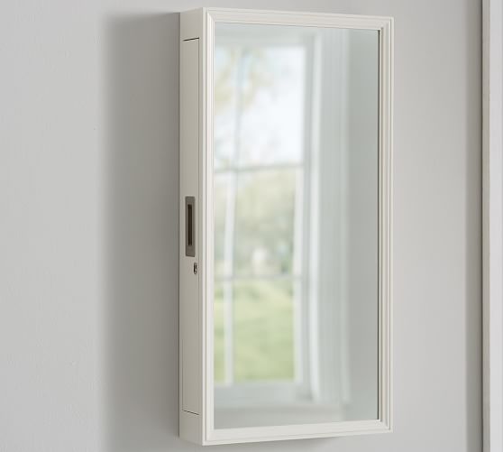 Clara Wall-Mounted Jewelry Mirror | Pottery Barn