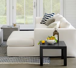 Build Your Own - Jake Slipcovered Chaise Outdoor Sectional Components