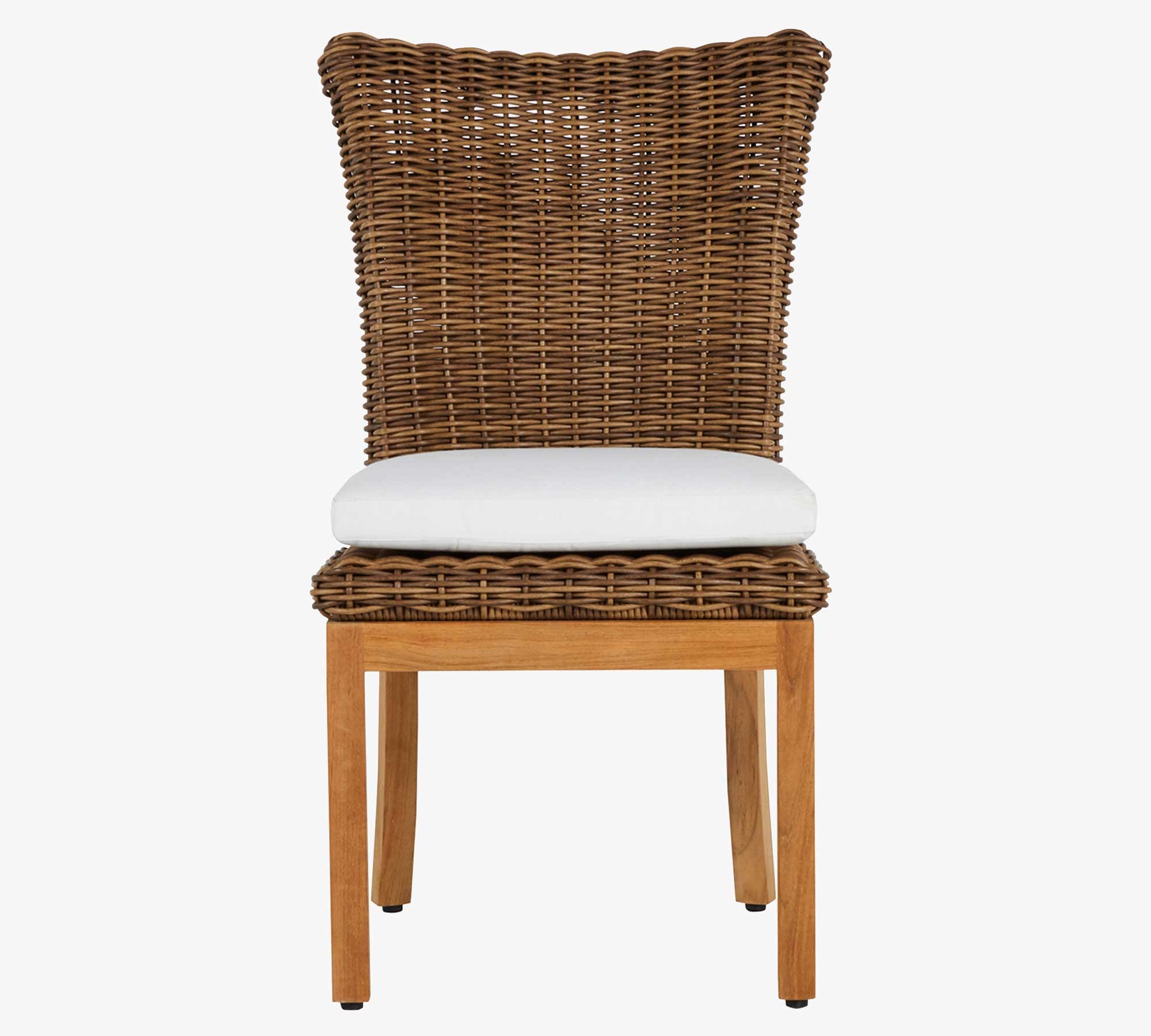 Sisilia Teak & Wicker Outdoor Dining Chair