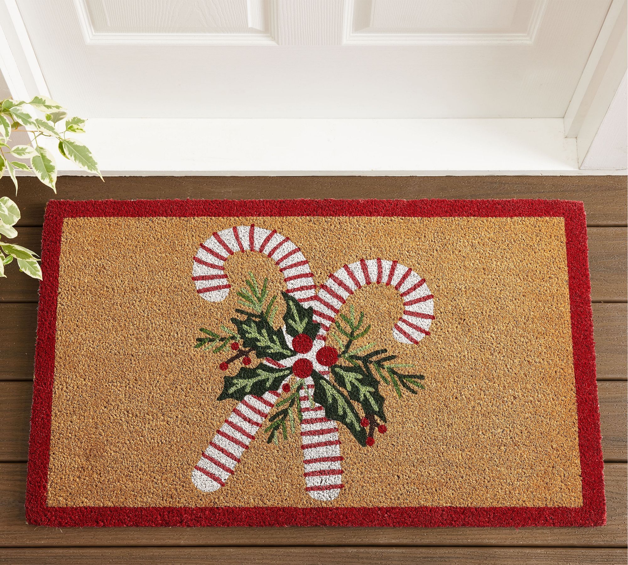 Candy Cane Doormat