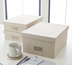 Linen Home Office Accessories Collection