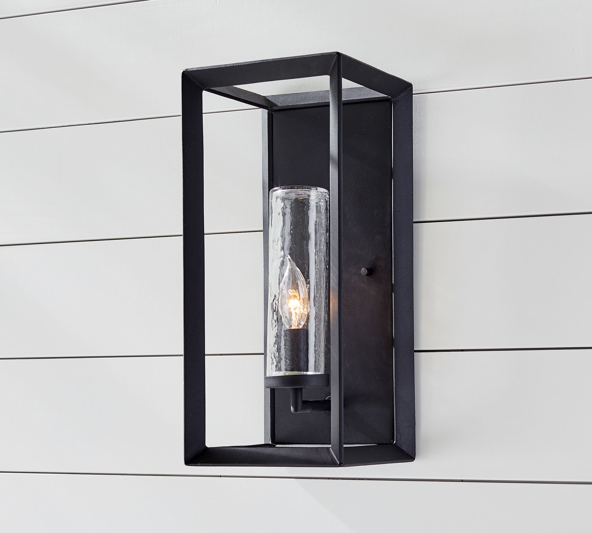 Sonora Outdoor Clear Glass Sconce (16'')