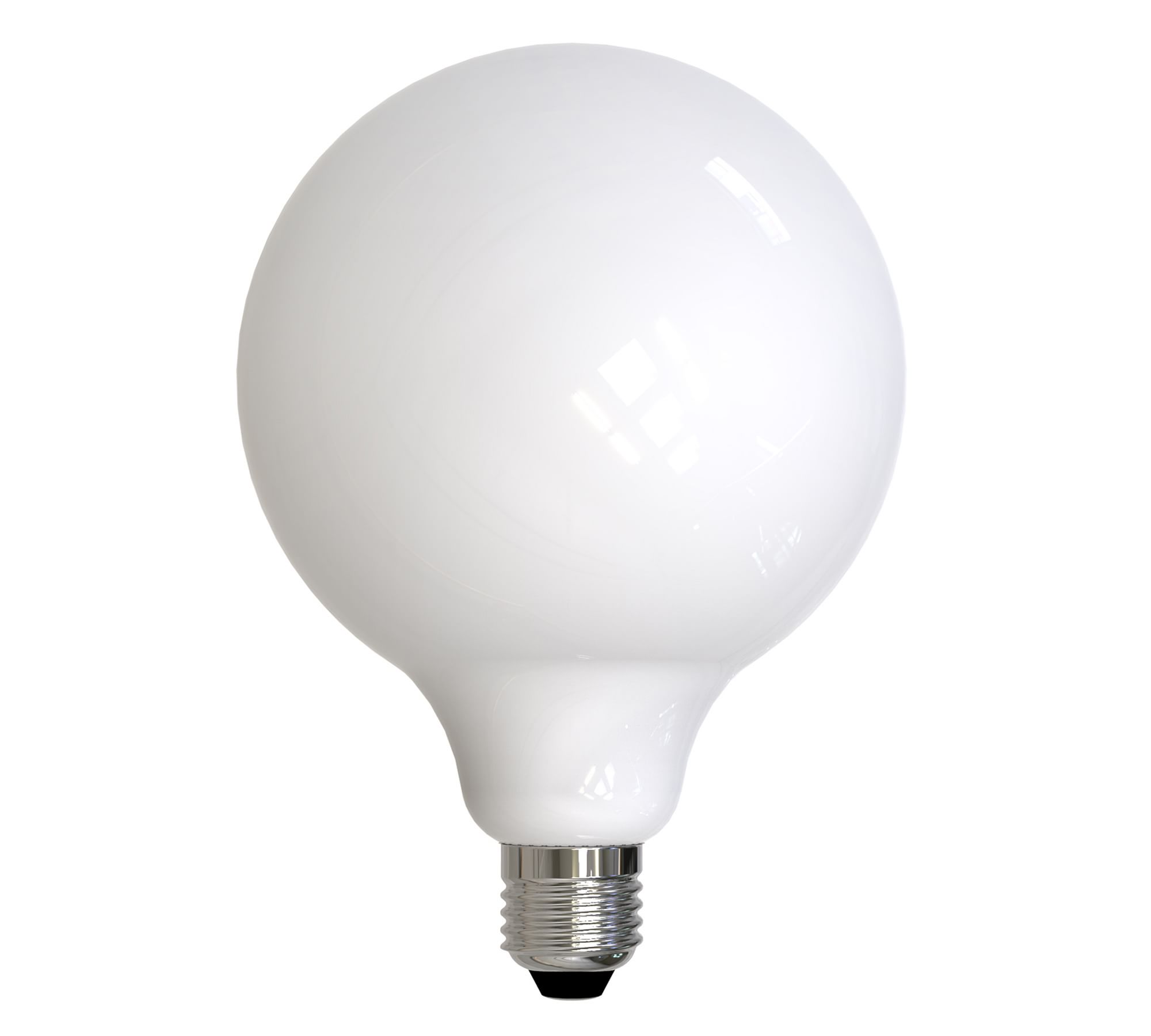 G40 Milk Glass Globe LED Bulb - Pack of 2