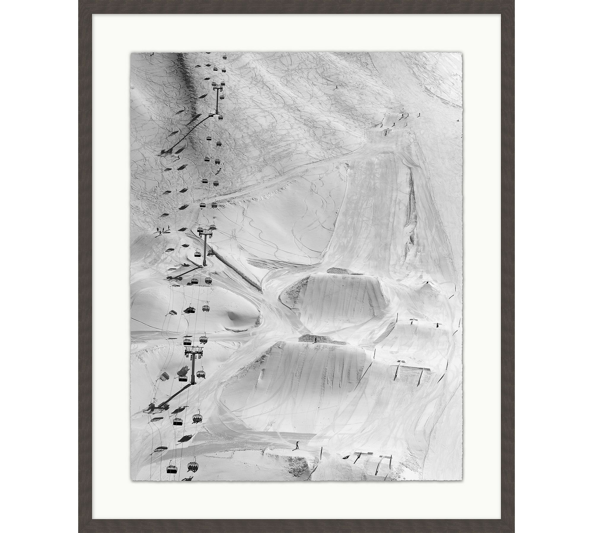 Snow Park and Lift Framed Print