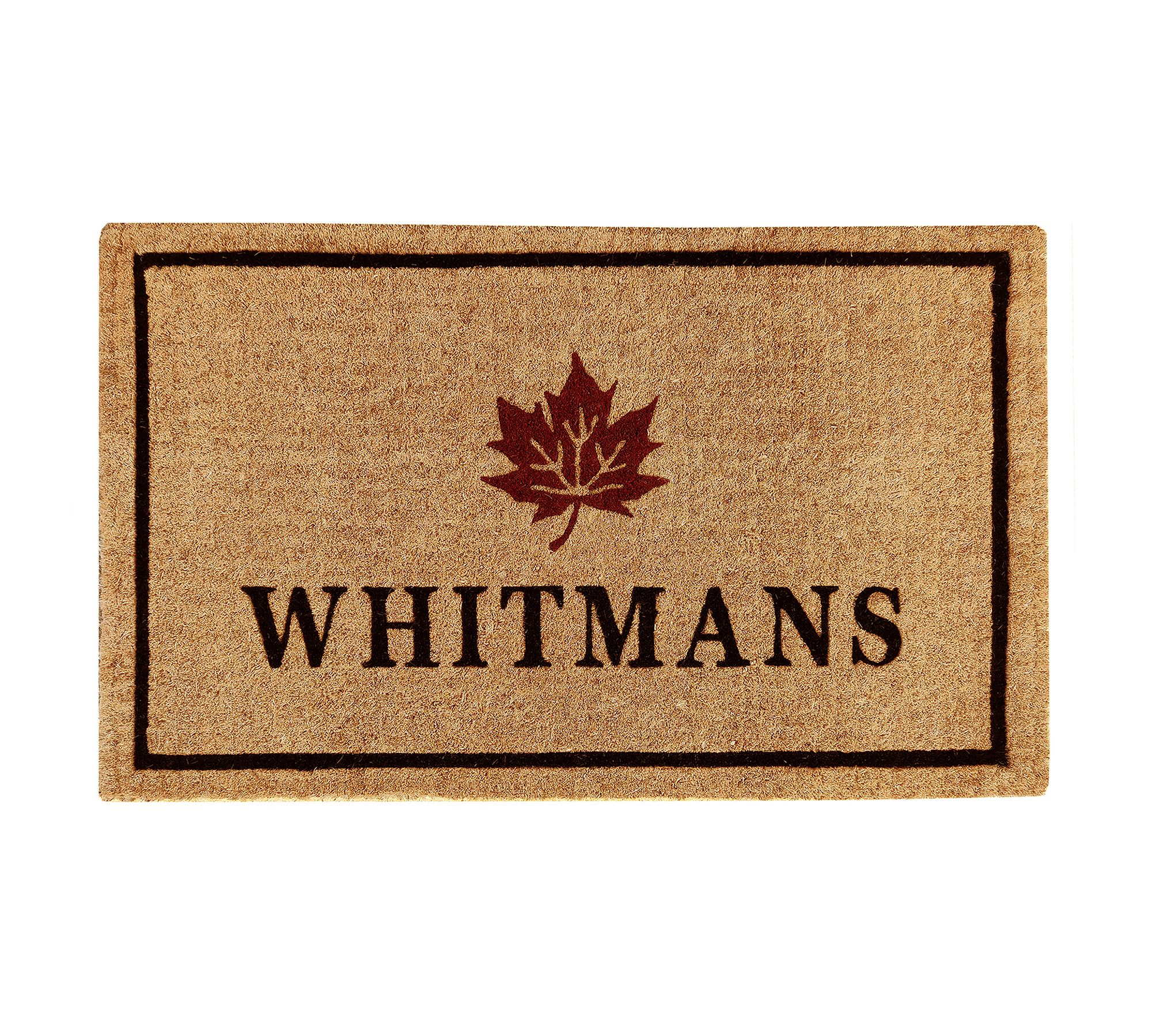 Autumn Leaf Icon Personalized Doormat