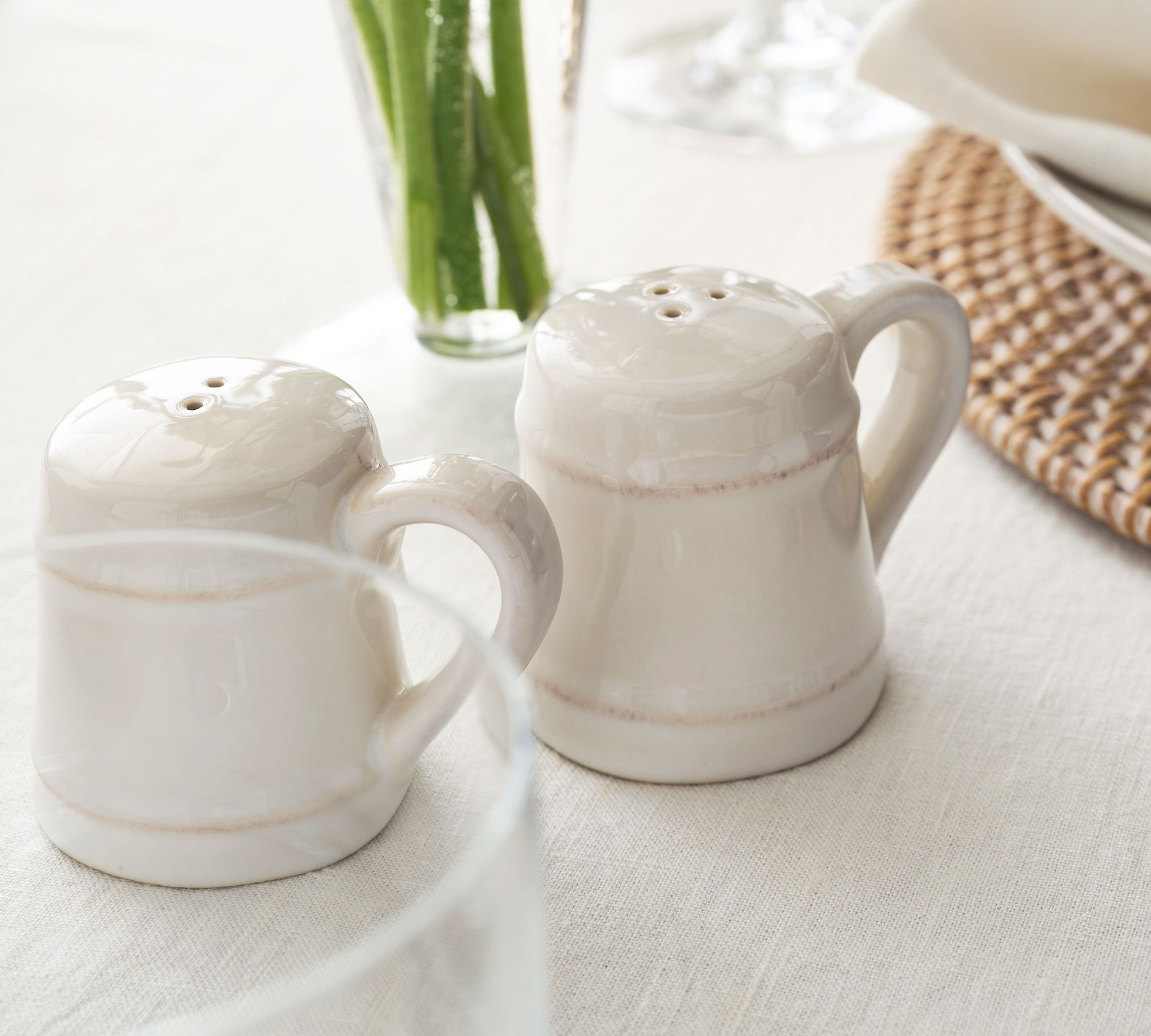 Cambria Stoneware Salt & Pepper Shakers