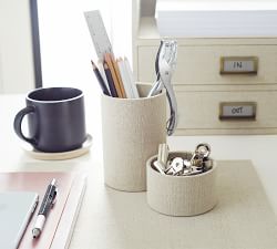 Linen Home Office Accessories Collection