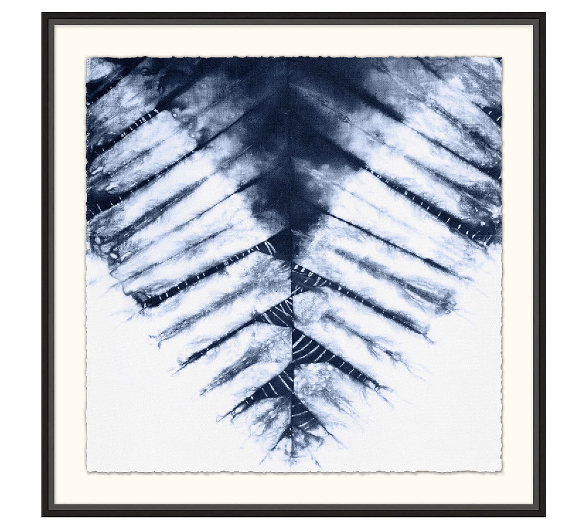 Shibori Fern Framed Print