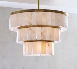 Windham Alabaster 3 Tier Chandelier (35&quot;)