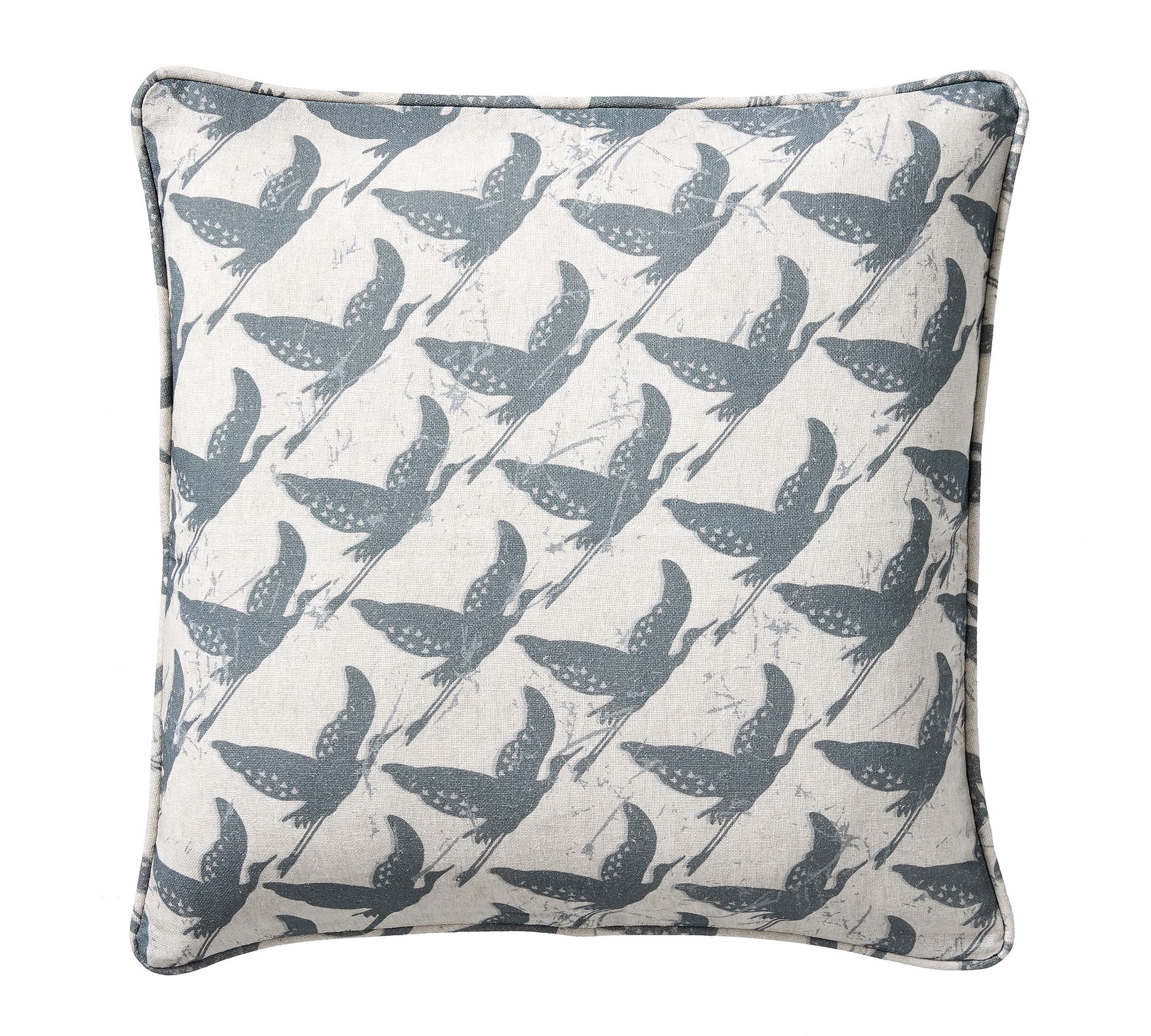 Crane Printed Pillow Cover