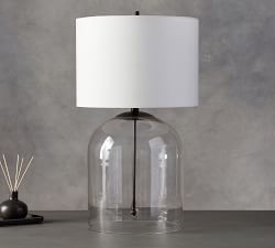 Aria Glass Dome Table Lamp (20&quot;-27&quot;)