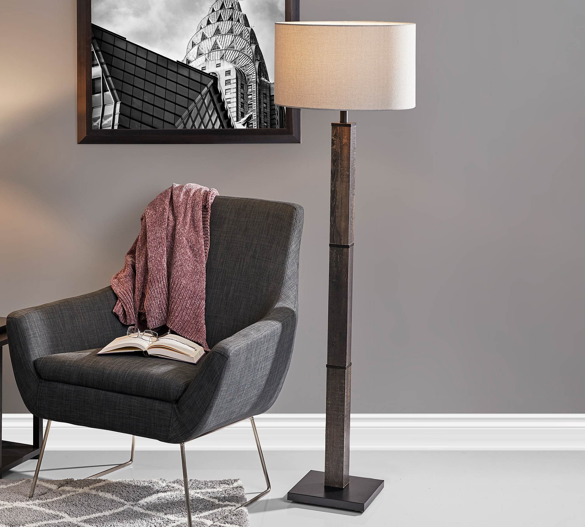 Arete Metal Floor Lamp (54")