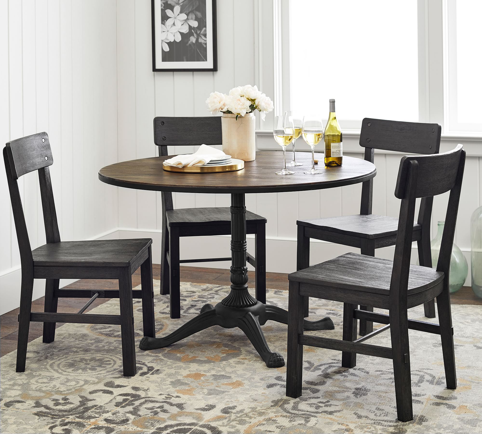 Rae Round Pedestal Bistro Dining Table (32"- 48")