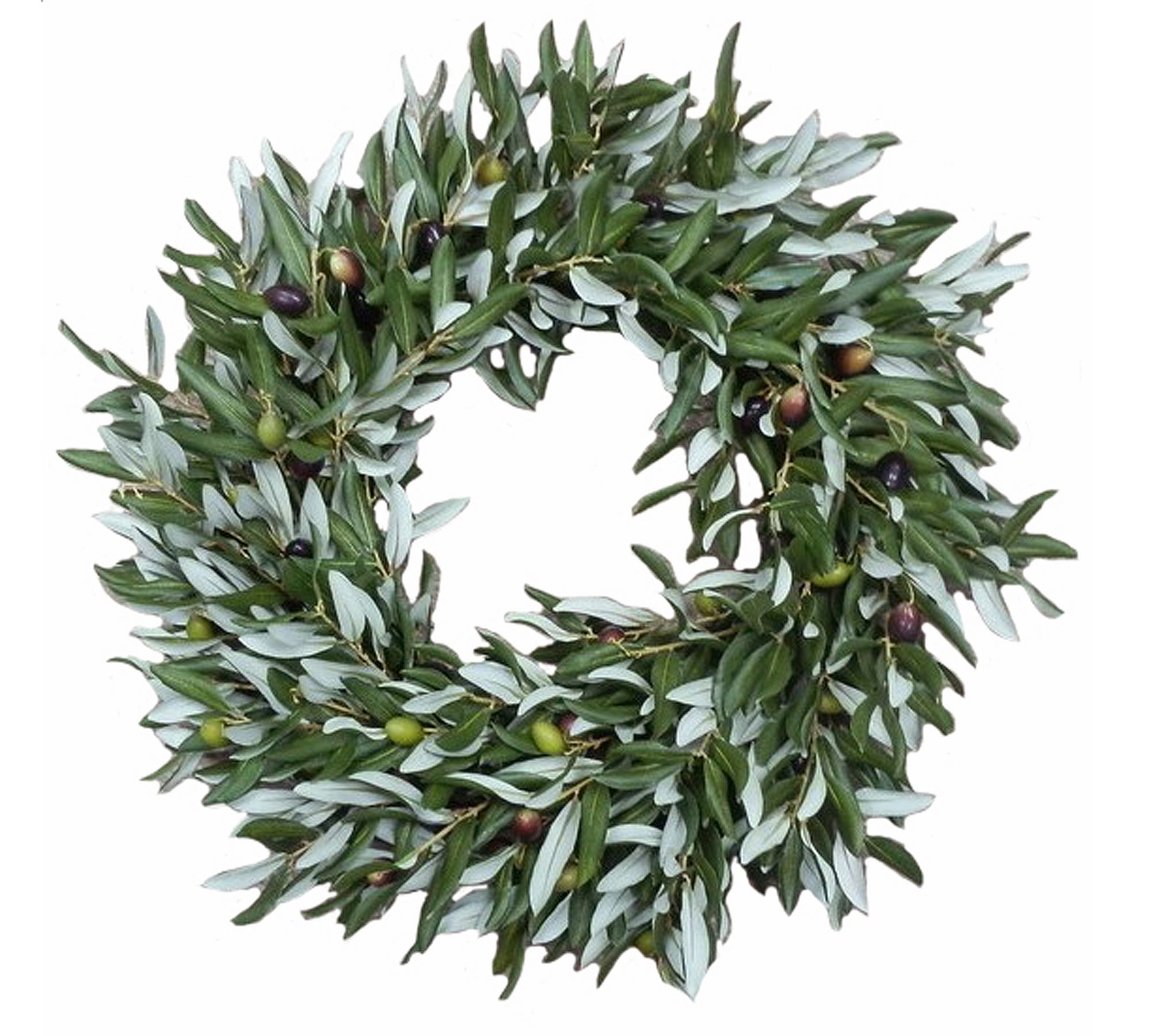 Faux Olive Wreath