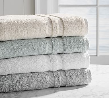 PB Essential 650-Gram Weight Bath Towel | Pottery Barn