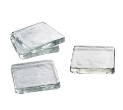 Slab Glass Coasters, Set of 4