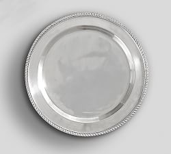 Antiqued Metal Charger Plate