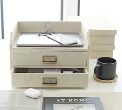 Linen Home Office Accessories Collection