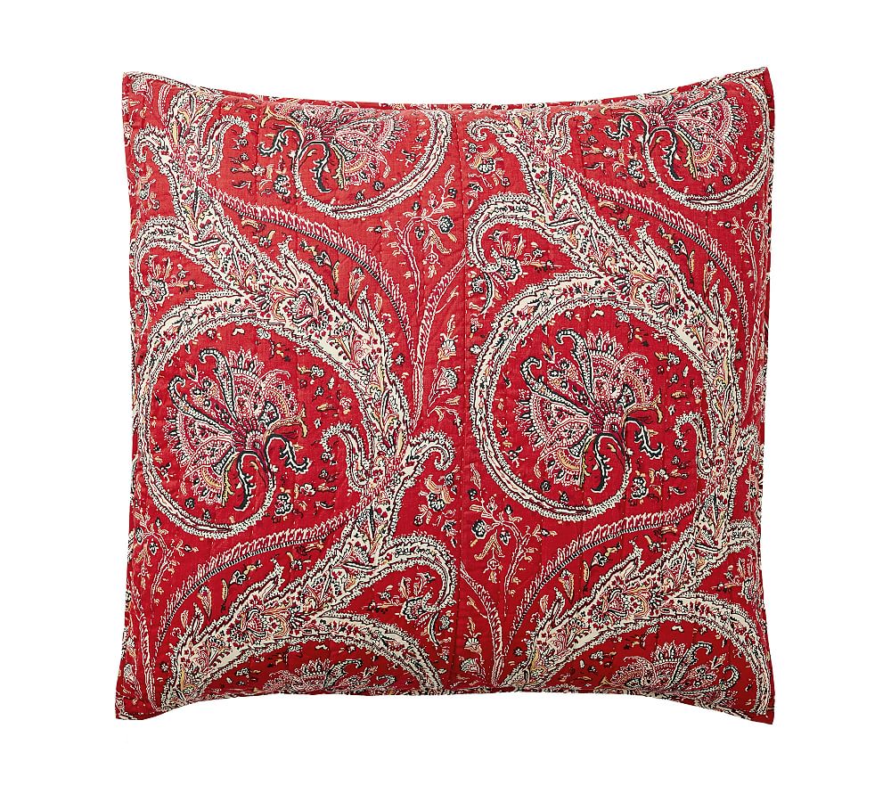 Sweeney Paisley Print Cotton Sham