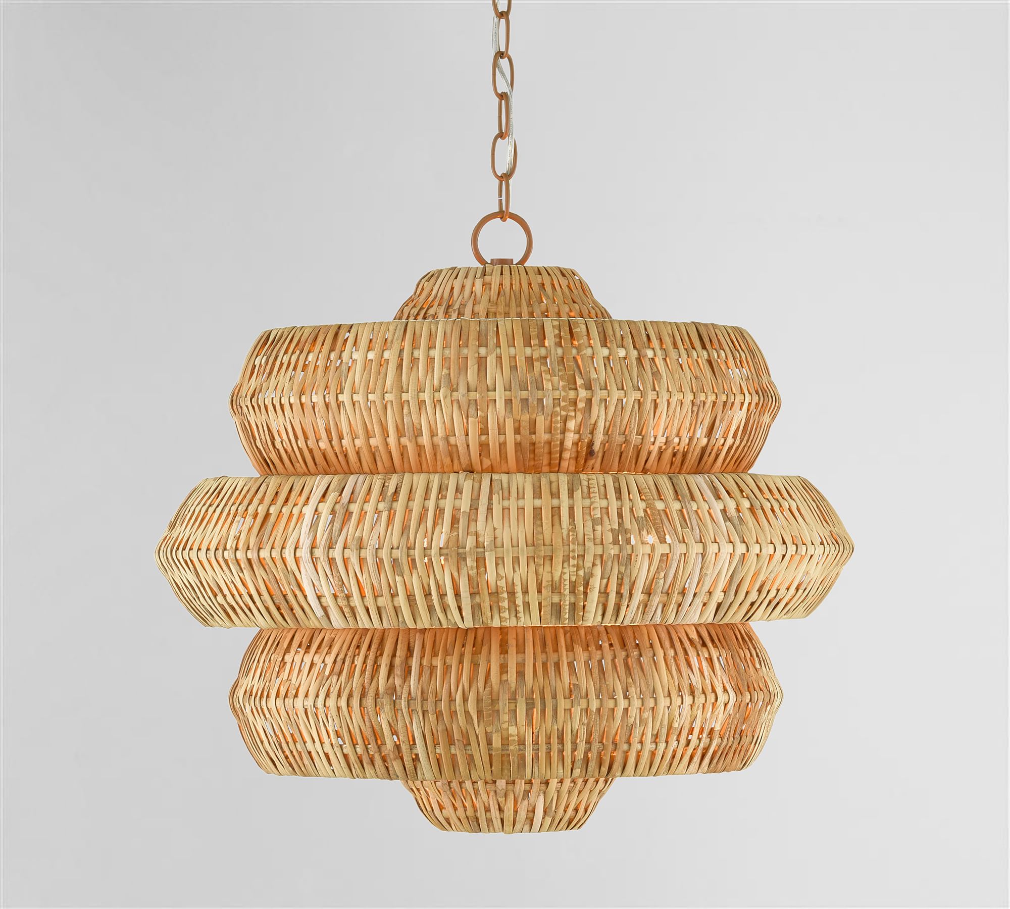 Hollace Rattan Chandelier (23")