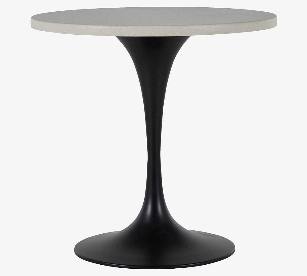 Randolf 36&quot; Travertine Round Pedestal Dining Table