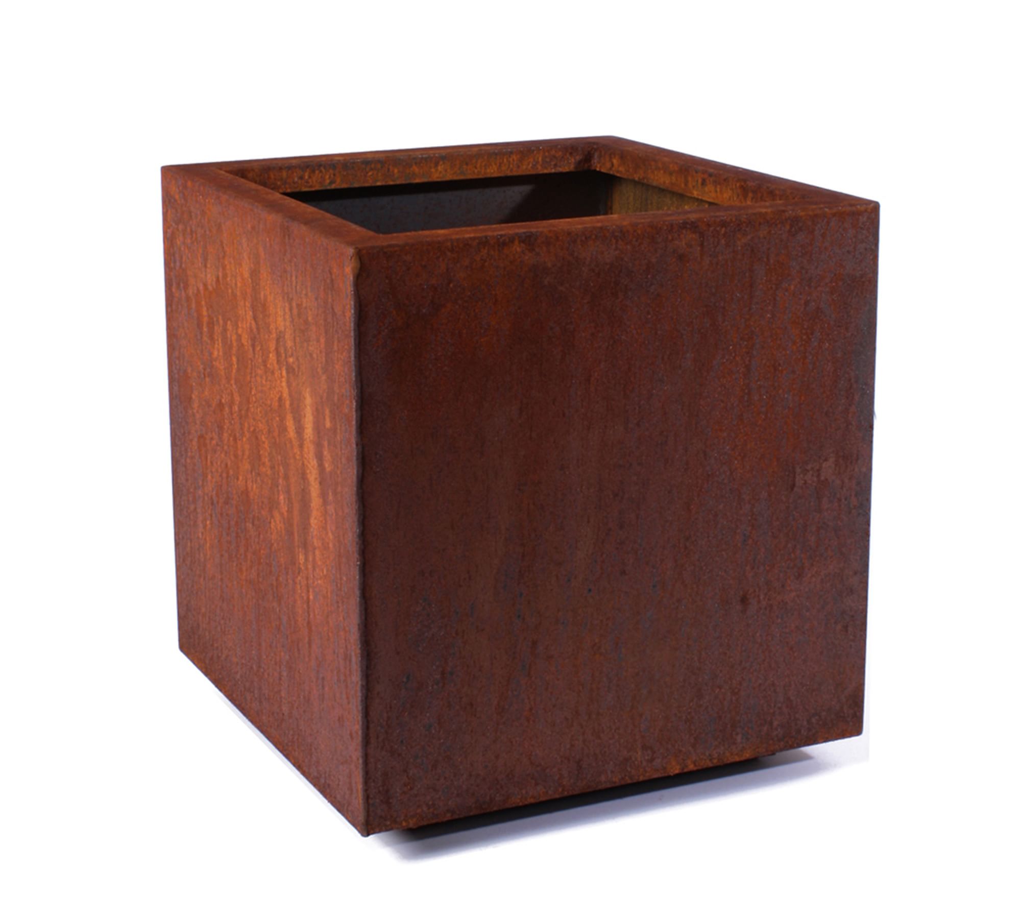 Cube Outdoor Planters - Corten Steel