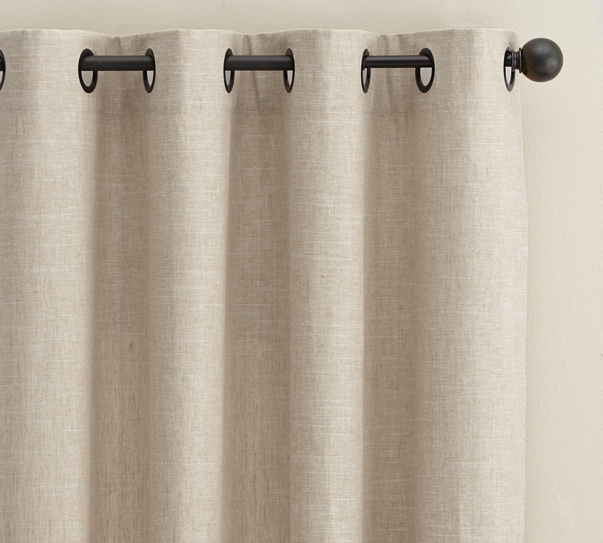 Open Box: Emery Linen Grommet Curtain