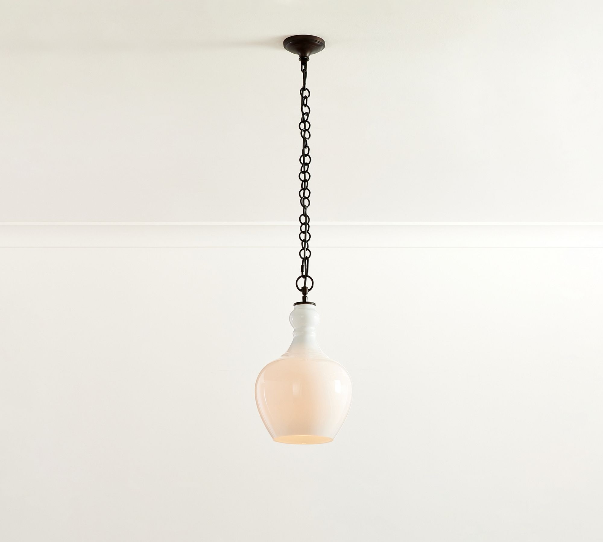 Flynn Milk Glass Pendant