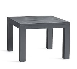 Indio Metal Outdoor Side Table, Slate