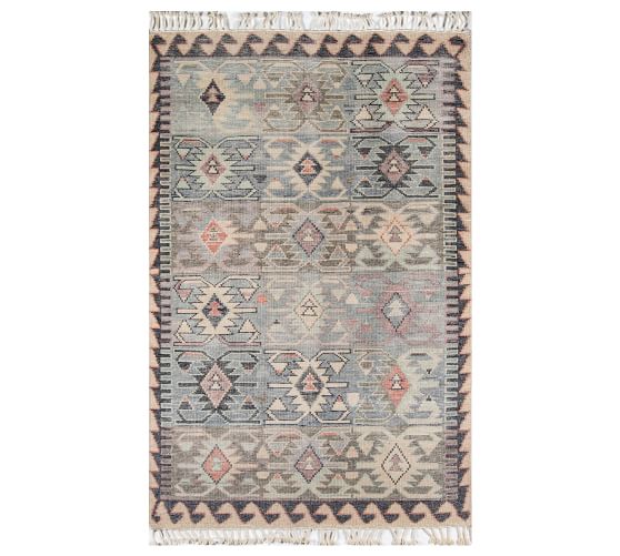 Nr 3632 Hand-knotted ORIGINAL Carpet rug ca 161 x 104 cm outlet ( 5,3 x 3,4 ft. )