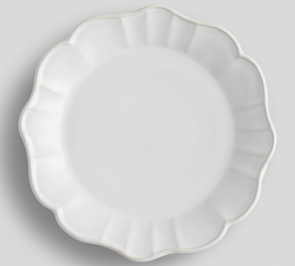 Set of 4- Monique Lhuillier Juliana Scalloped Salad Plate