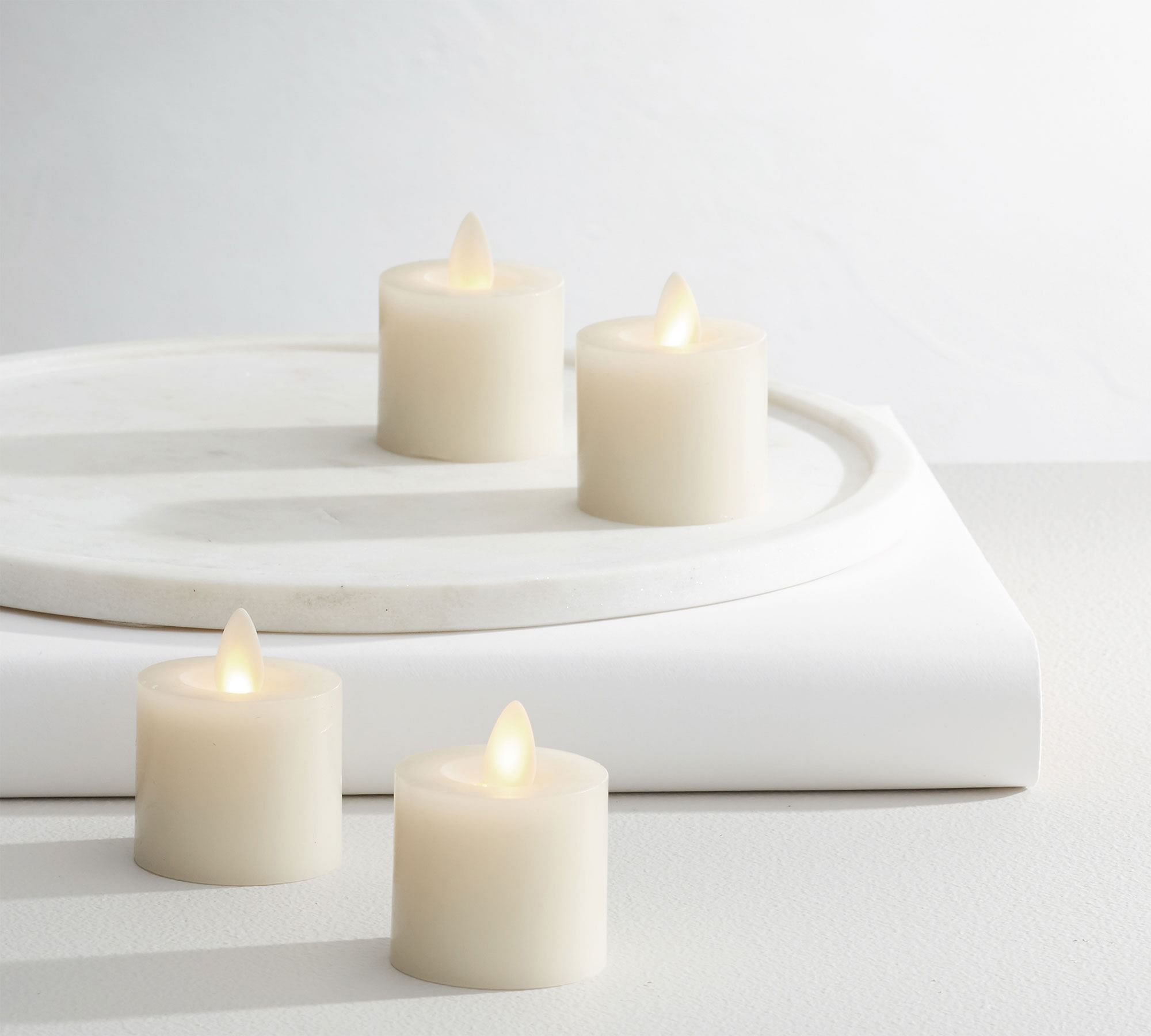 Premium Flickering Flameless Wax Votive Candle