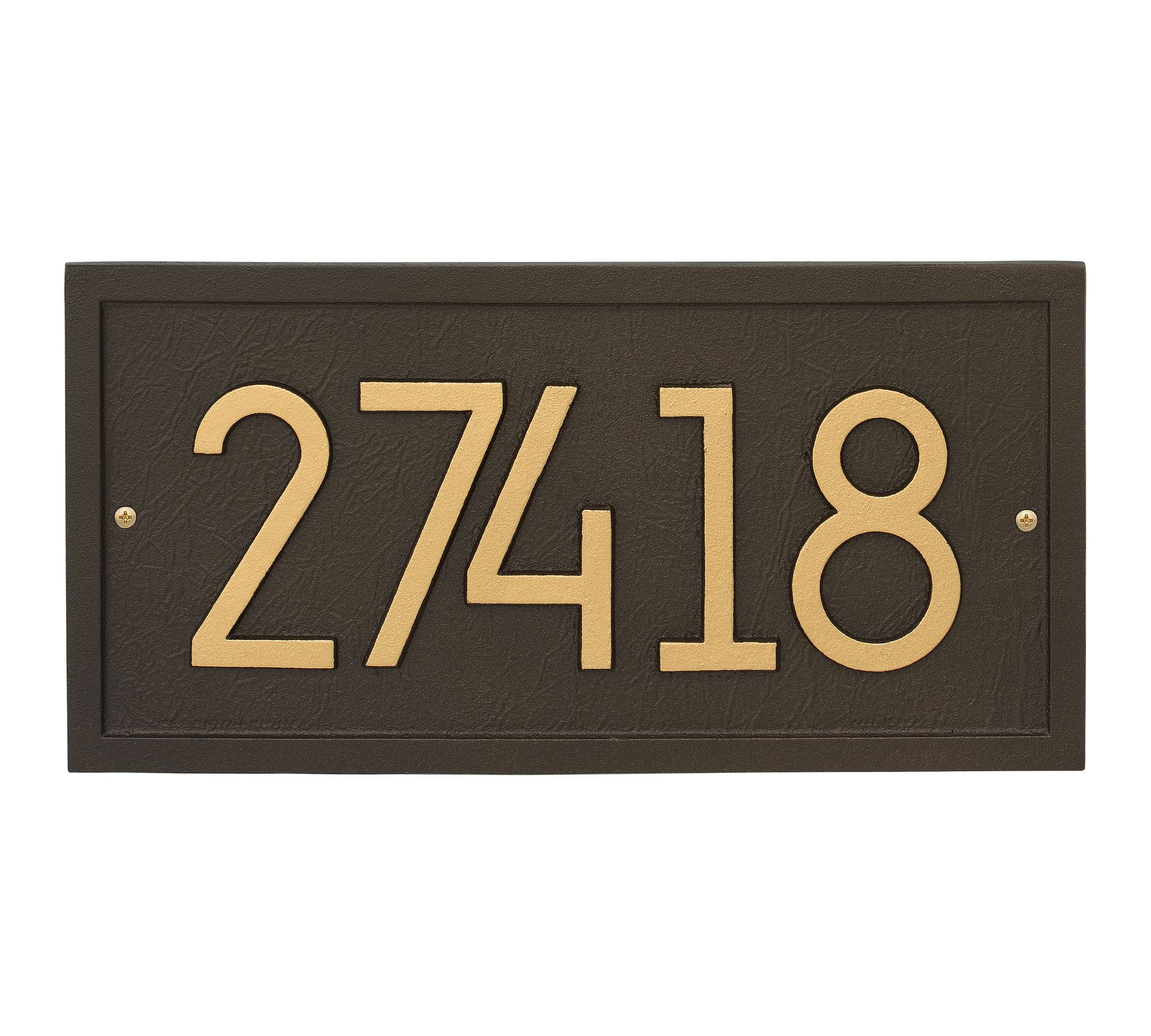 Rectangle Modern Wall Address Plaques