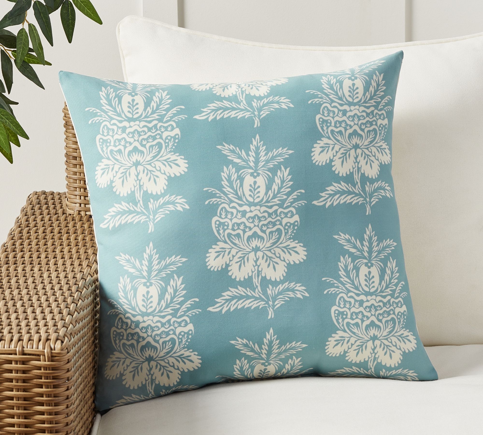 Camille Reversible Botanical Outdoor Pillow