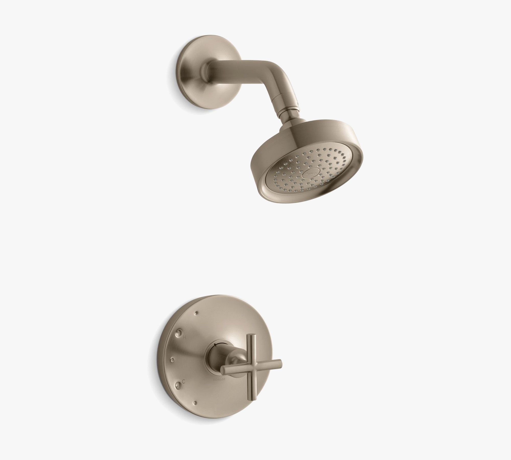 Kohler Purist® Rite-Temp® Cross Handle Shower with 2.5 GPM Showerhead