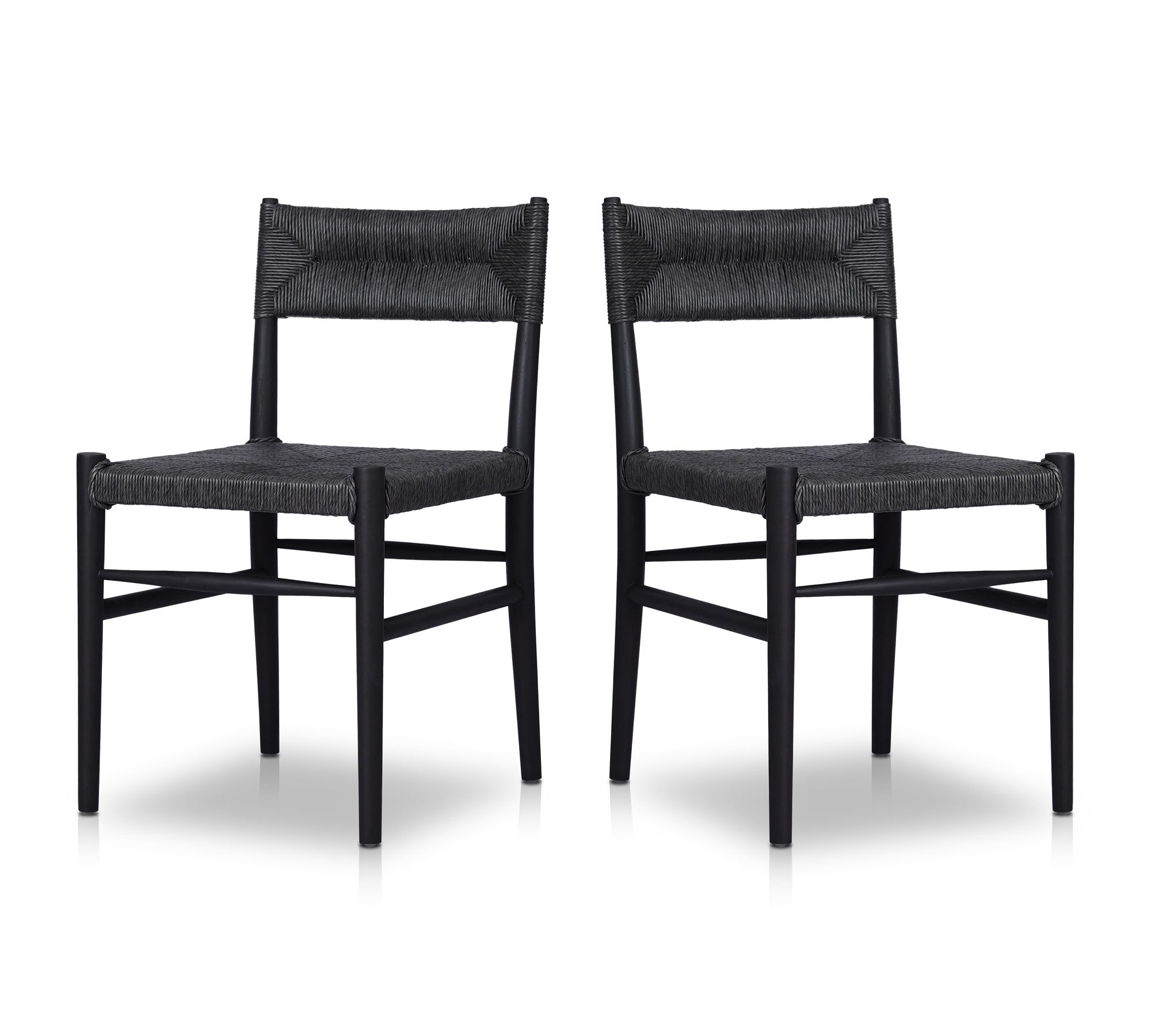 Zara Woven Outdoor Dining Chairs - Set of 2