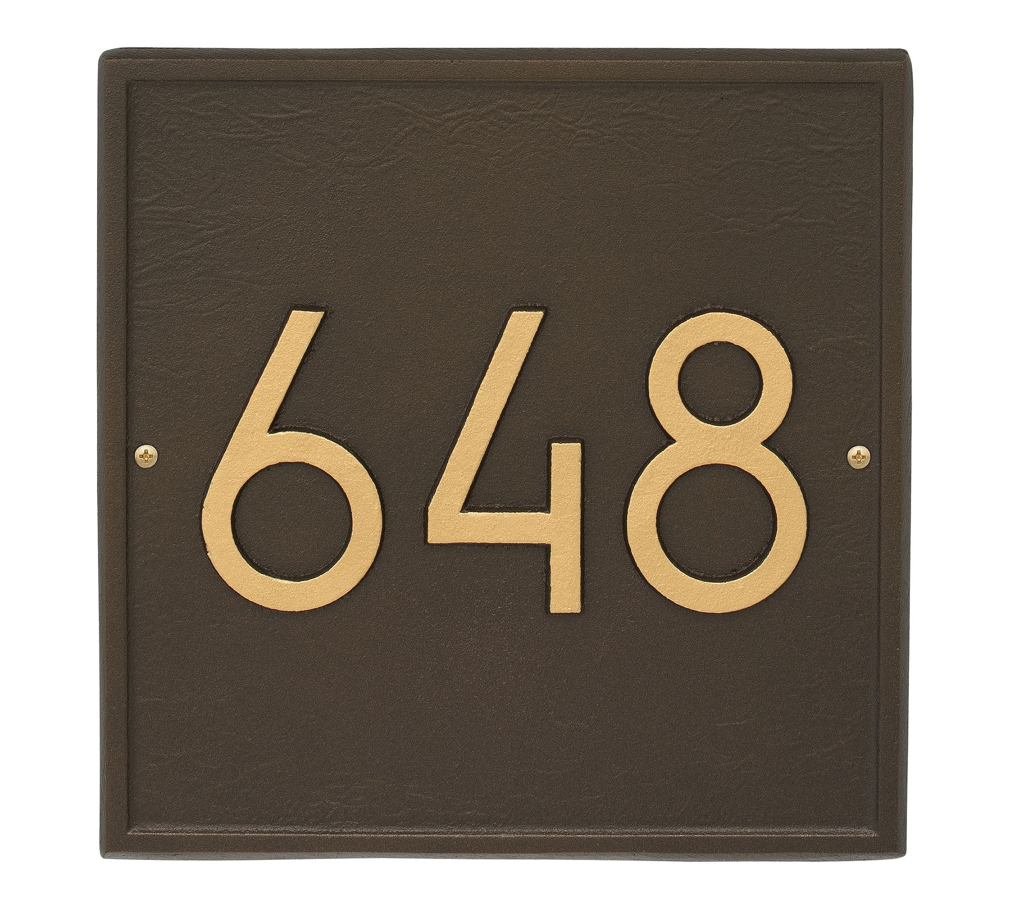 Square Modern Wall Address Plaque