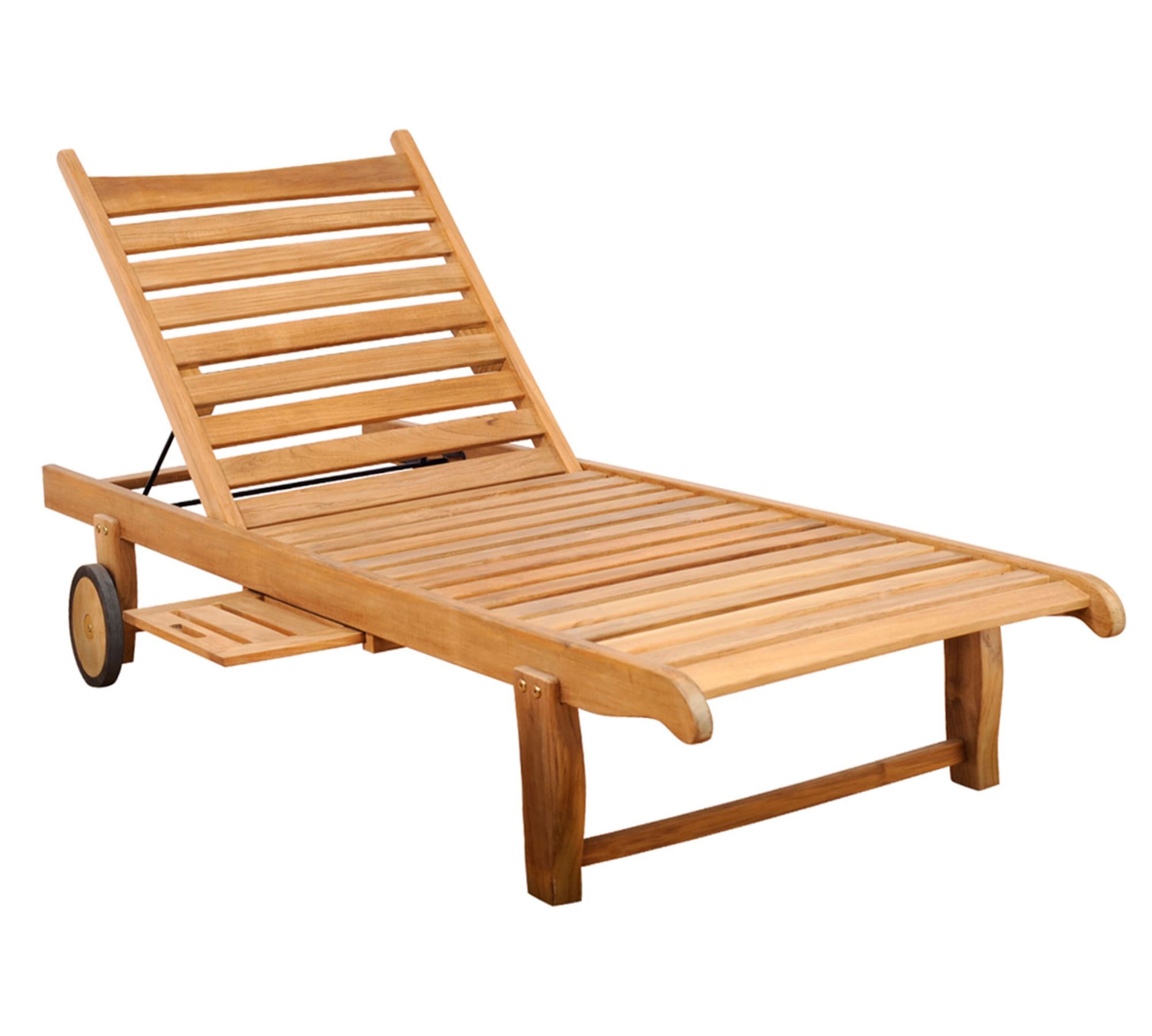 Ardine Teak Single Outdoor Chaise Lounge