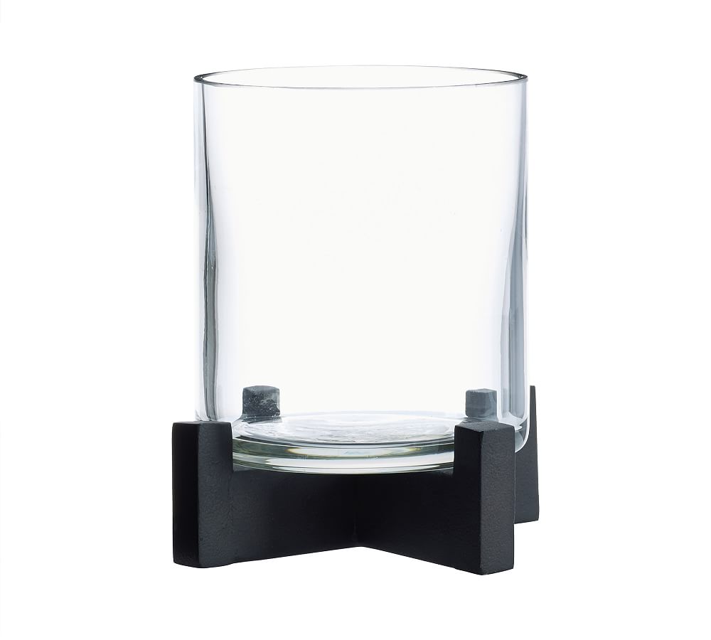 Brooks Cross Bar Hurricane Candleholder- all sizes