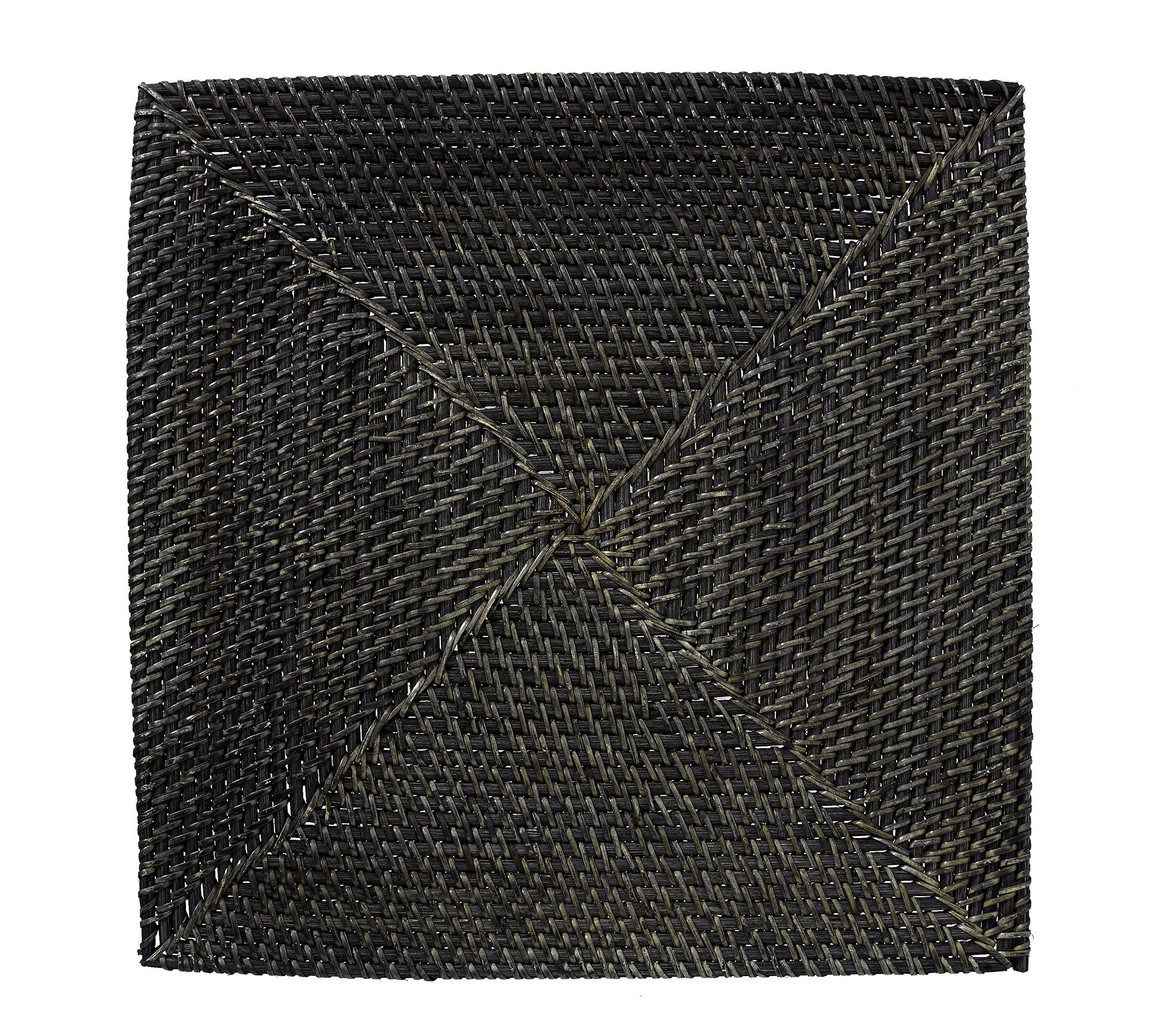 Tava Handwoven Rattan Square Placemat