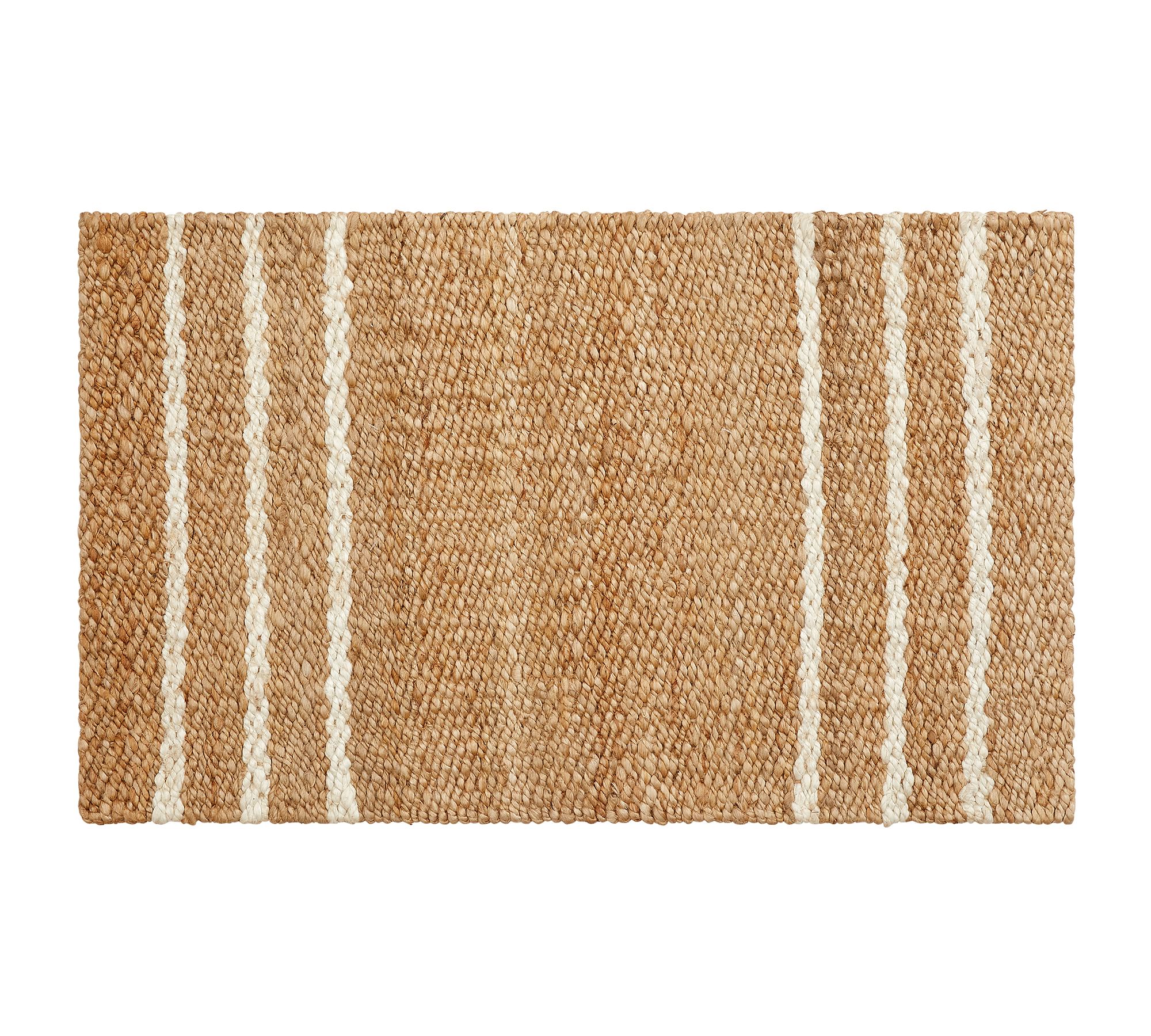 Three Stripe Jute Doormat