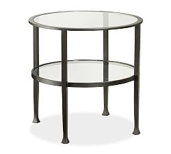 Tanner Round Glass End Table (24") | Pottery Barn